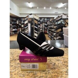 Easy Street Women's Entice Shoe Pump ENTICE Black Lamy Size 11WW